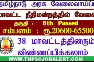 District Court, Pudukkottai Job Recruitment 2023 For 08, Office Assistant Post
