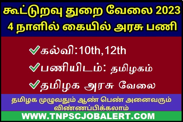 TN Cooperative Bank Job Recruitment 2023 For Various, Assistant & Junior Assistant Post